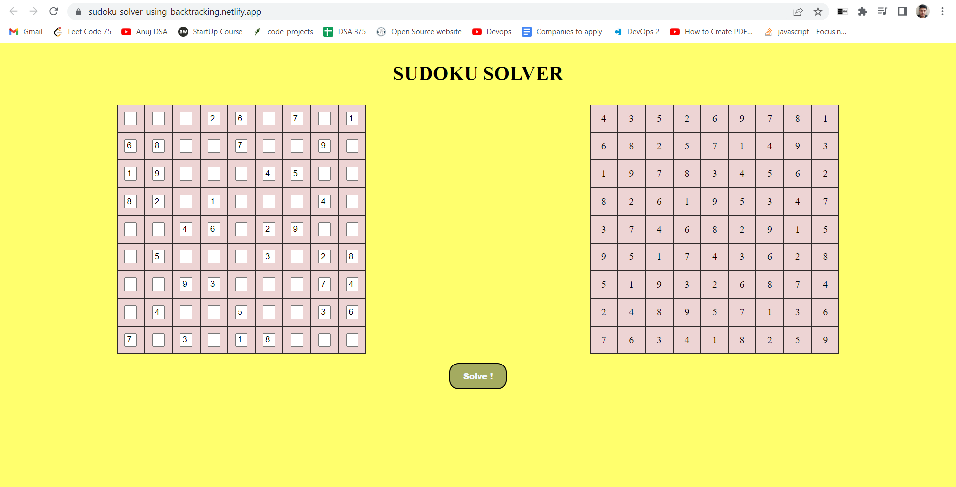 Sudoku Solver