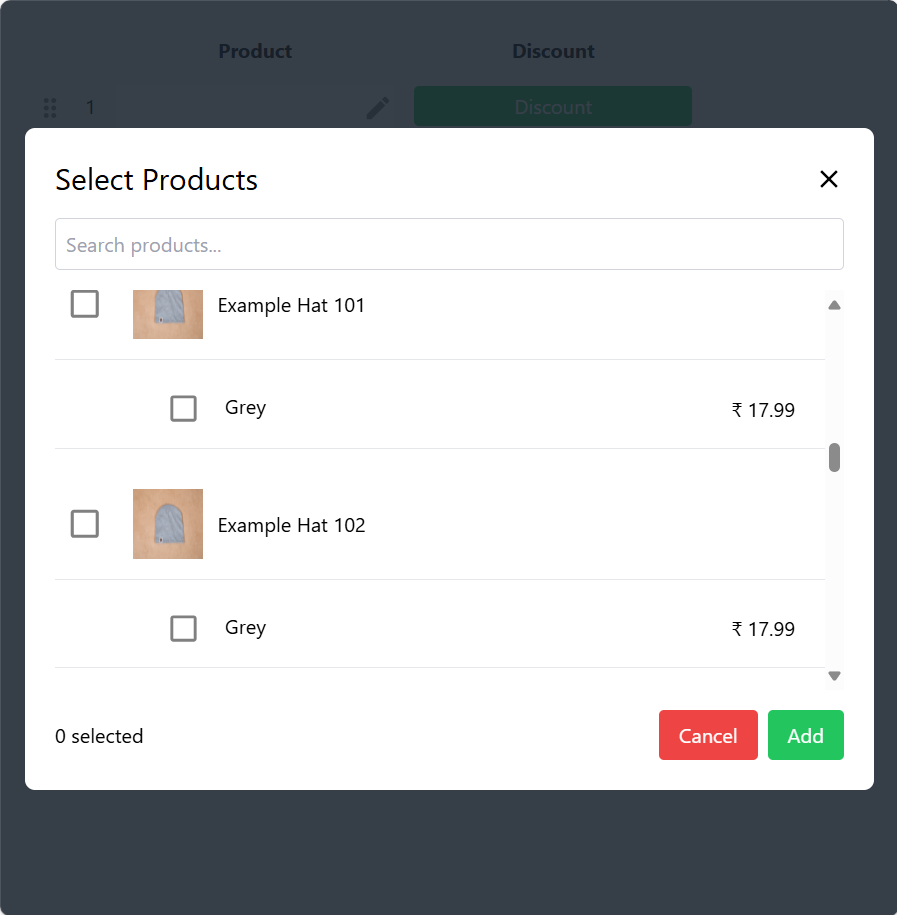 Responsive Shopping Cart